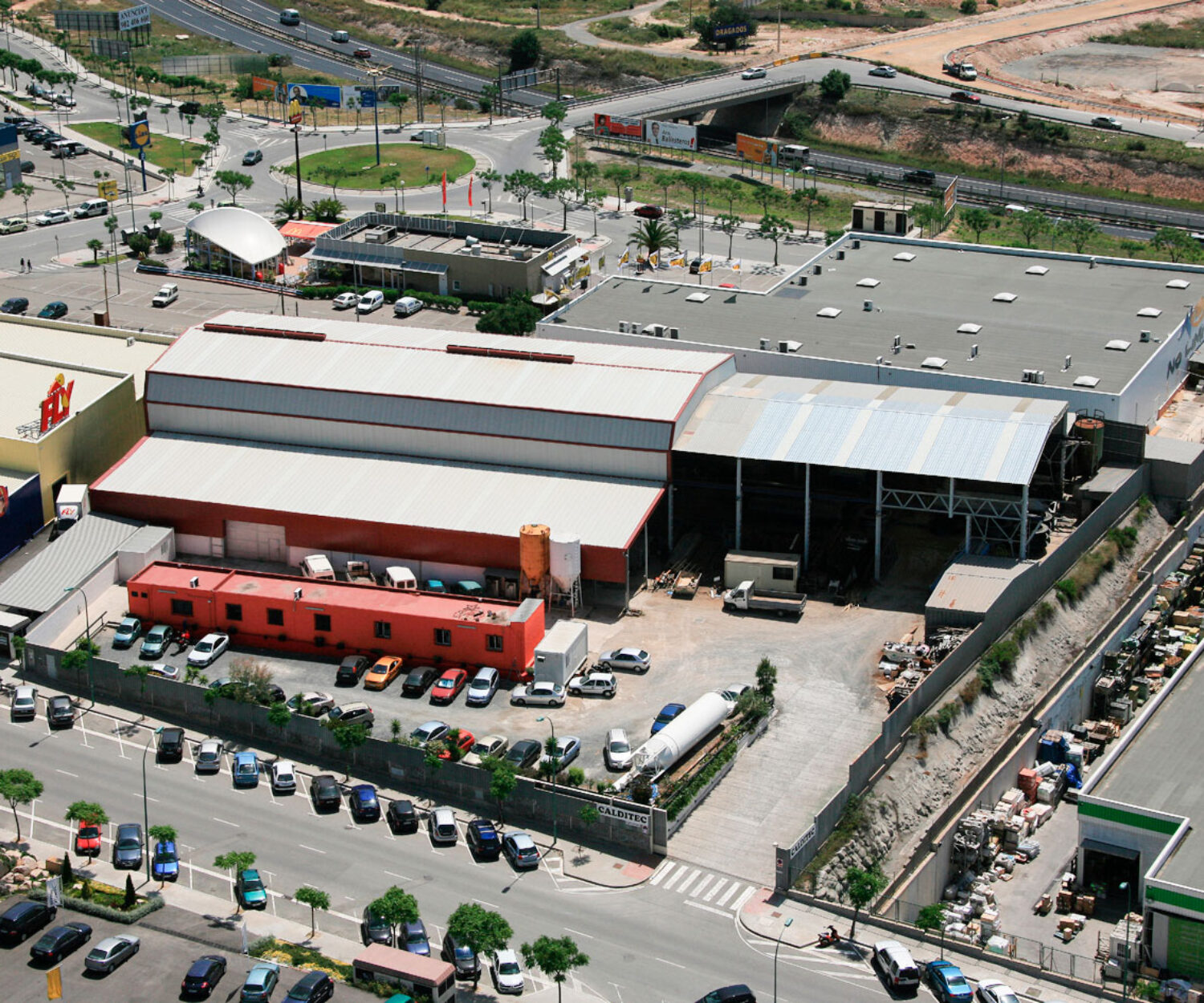 Antigues intal·lacions de CALDITEC a Les Gavarres (1995)